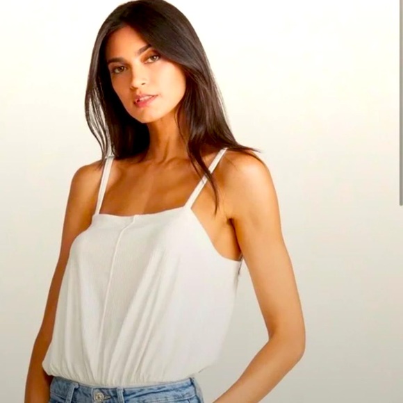 Free People Marissa Bodysuit Thong Square Neck - Picture 1 of 3